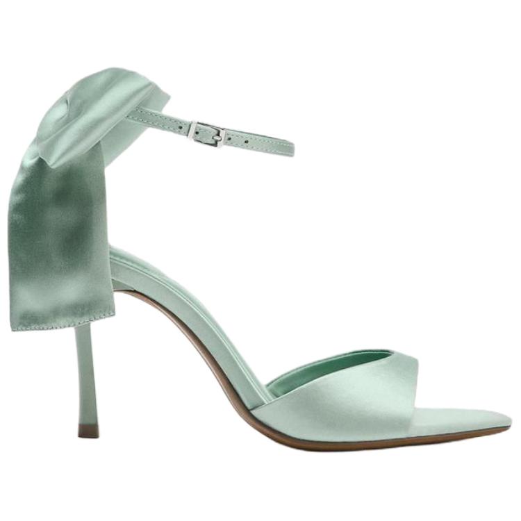 ZARA One Strap Sandals 9cm Women's Aqua Green купить в интернет-магазине Yoocart с быстрой доставкой по России.