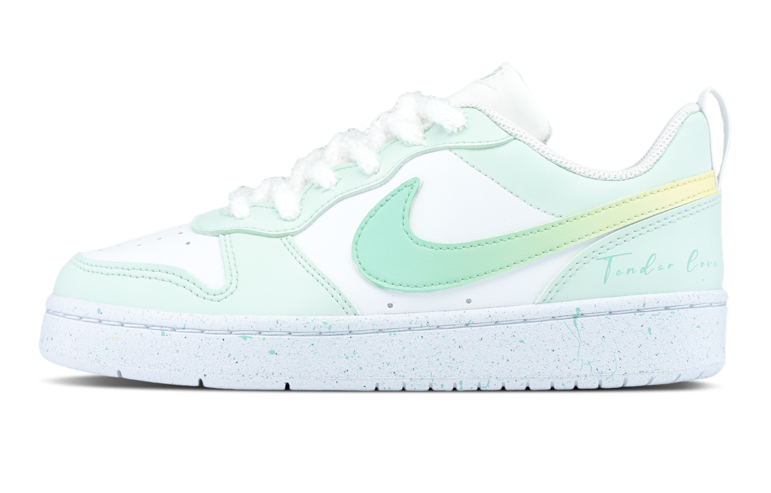 Nike Court Borough Skateboard Shoes Women's Low top Yellow