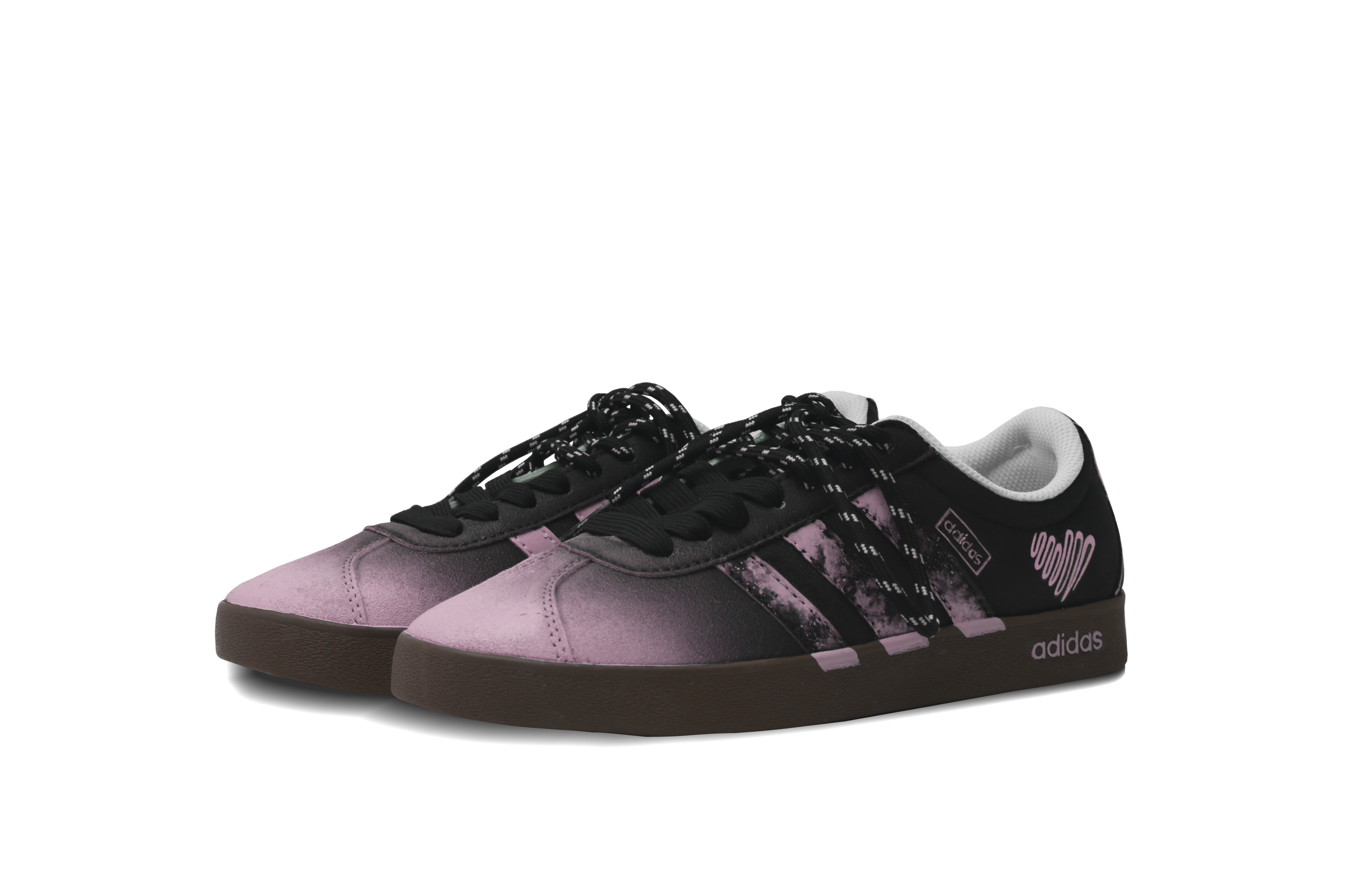 Adidas Neo VL Court 2.0 Low Top Skateboard Shoes Unisex Pink Black купить в интернет-магазине Yoocart с быстрой доставкой по России.