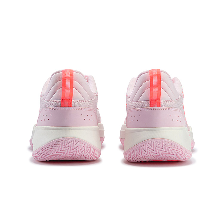 361° Big3 Team Cushioning Anti-Slip Wear-Resistant Breathability Low-Top Basketball Shoes Men's White Pink