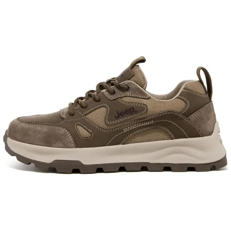Jeep Wear-Resistant Low-Top Casual Shoes Men's Khaki