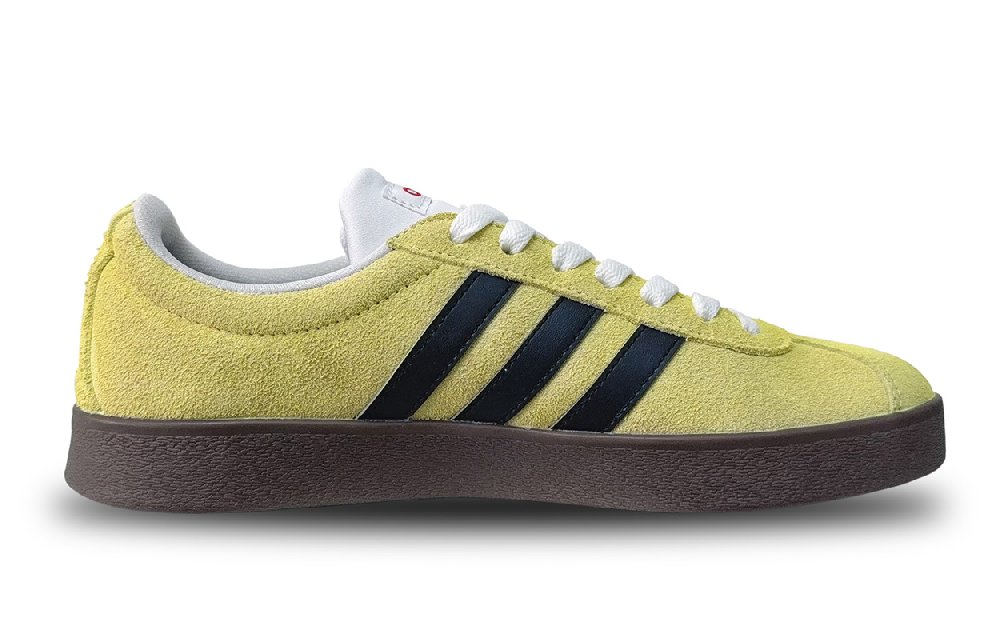 Adidas Neo VL Court Lifestyle Low Top Skateboard Shoes Unisex Yellow
