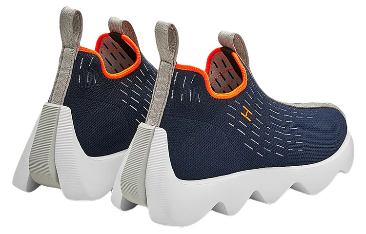 HERMES Wear-Resistant Low-Top Casual Shoes Women's Blue