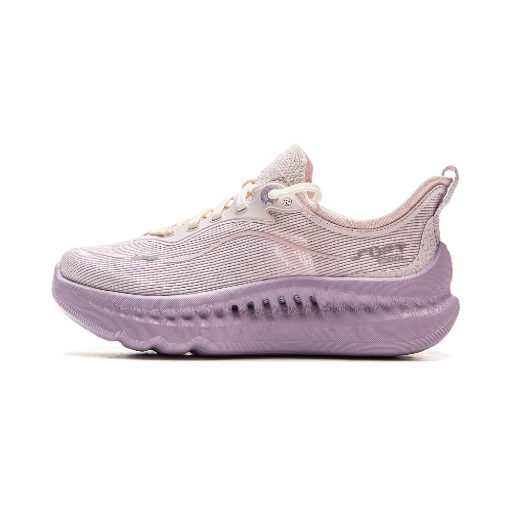 LiNing SOFT COOL 2 Cushioning And Breathable Low Top Casual Shoes Women's Plain Purple Pink