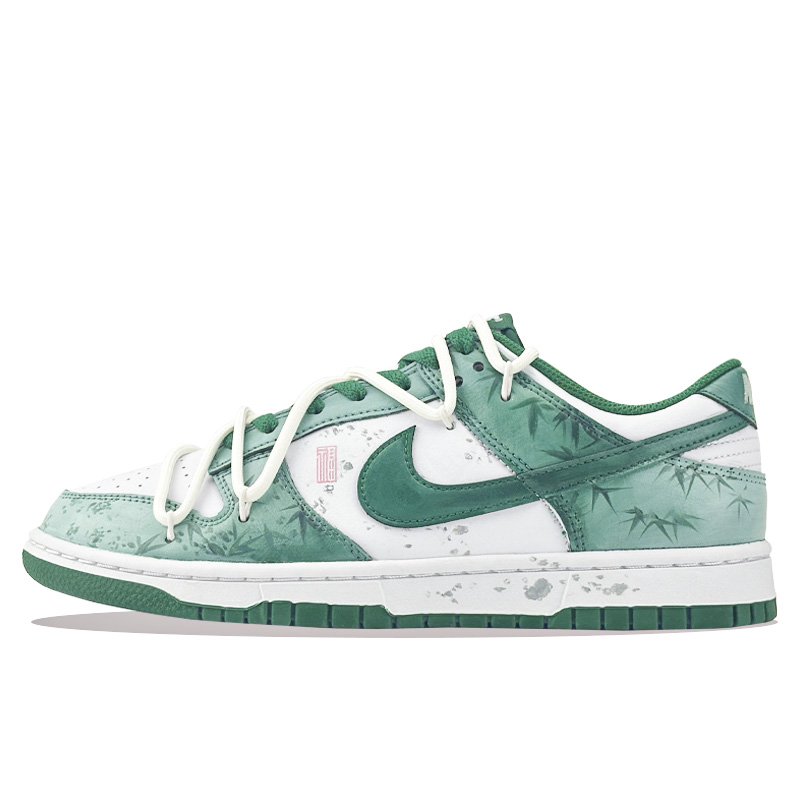 Nike Dunk Bamboo Blessing Breeze Cushioning, Wear Resistant Low top Skateboard Shoes Unisex White Green купить в интернет-магазине Yoocart с быстрой доставкой по России.