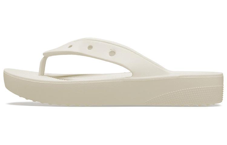 Crocs Classic Platform Flip Beige Women's