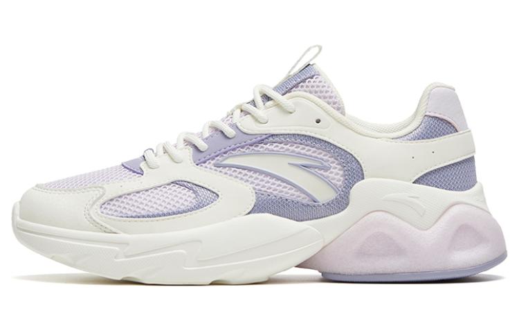 Anta Life Collection Abrasion Resistant Breathable Low Top Sports Casual Shoes Women's Purple White
