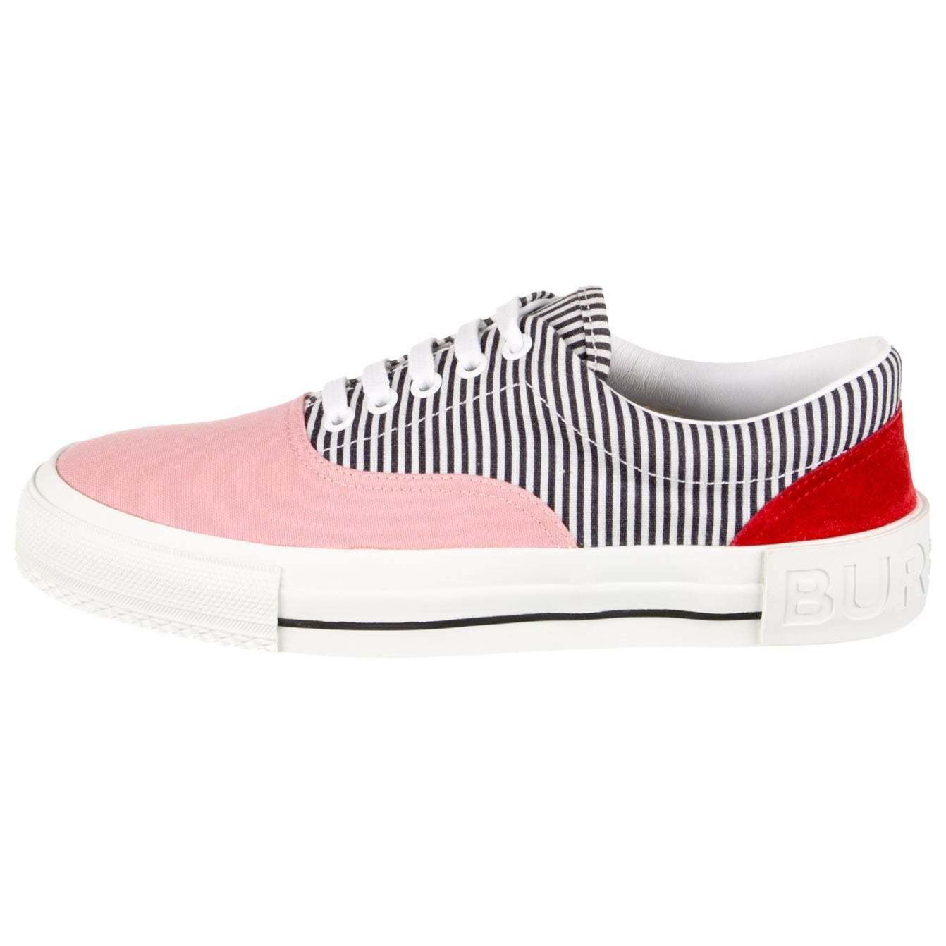 Burberry Low top Stylish Skateboarding Shoes Women's Pink