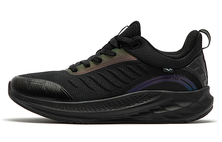 361° Rain Block 6.0 Anti-Slip Wear-Resistant Low-Top Winter Padded Running Shoes Women's Obsidian Black