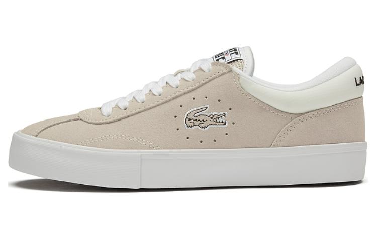 LACOSTE Low-Top Skateboard Shoes Women's Beige