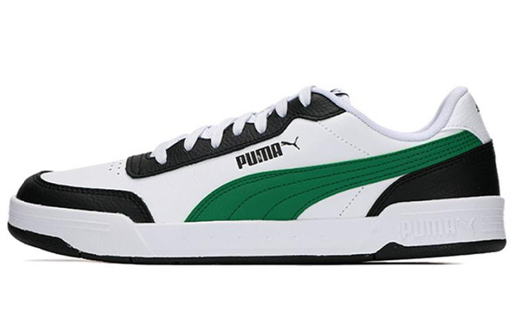 PUMA Caracal Wear resistant Lightweight Low Tops Casual Skateboarding Shoes Unisex White Green