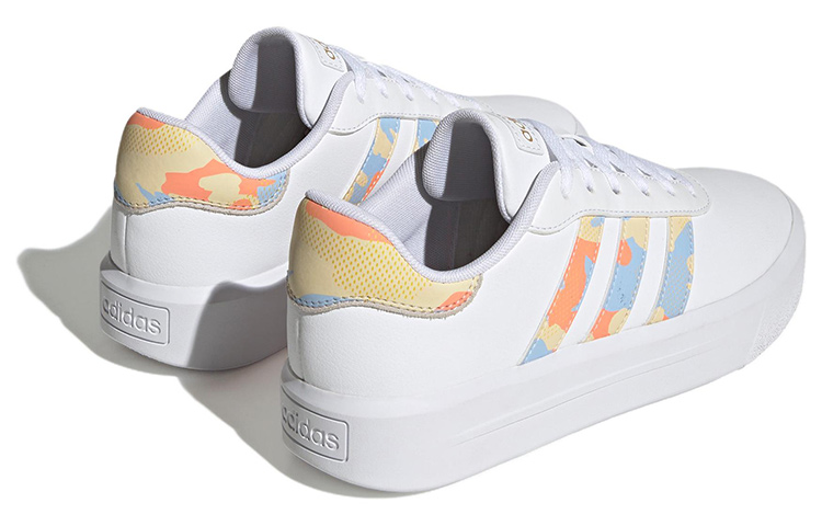 Adidas Neo Court Platform 'White Blue Orange' Women's