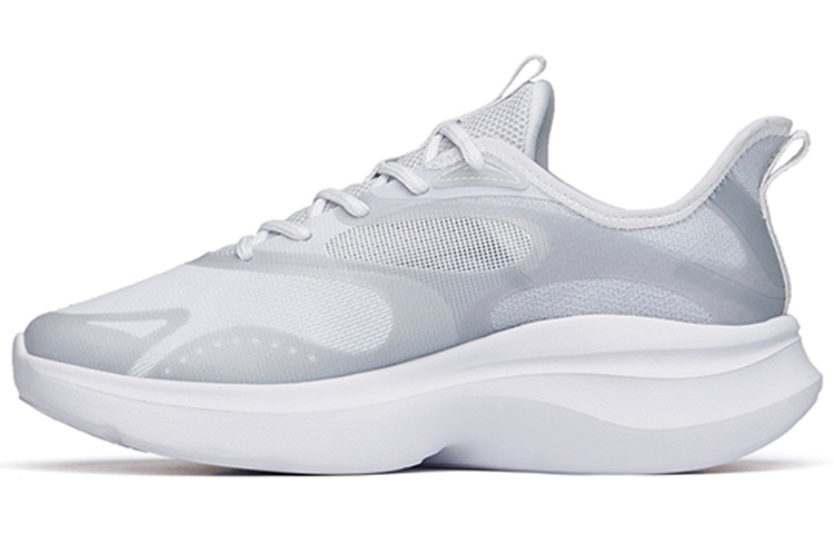 Anta Leaves 2.0 Cushioning Anti-Slip And Wear-Resistant Low-Top Running Shoes Women's Gray White Silver