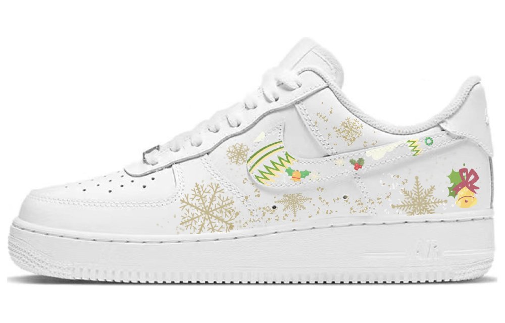 Nike Air Force 1 Skateboard Shoes Men Low-Top Red/White