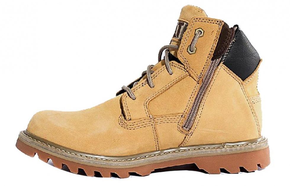CAT Breathable Warm Wear-Resistant Cushioning Slip-Resistant Ankle-Length Outdoor Boots Men's Yellow