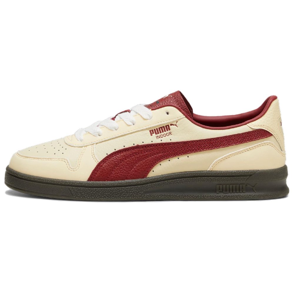 PUMA INDOOR Low Top Training Shoes Men's Beige Red