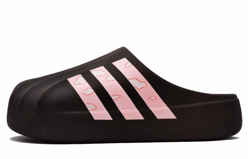 Adidas Originals AdiFOM Superstar EVA Graffiti Abrasion-Resistant Wrap-toe Slippers Unisex Pink