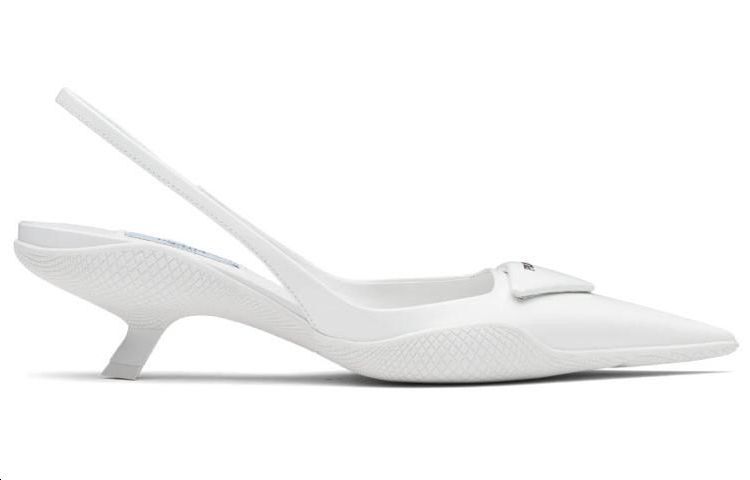 PRADA Irregular Heel High Heels Women's White