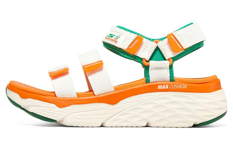 Skechers Max Cushioning 'White Orange Green' Women's