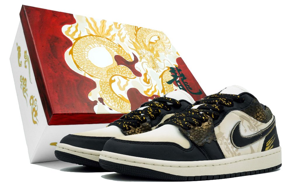 Jordan Air Jordan 1 Vintage Basketball Shoes Women's Low Top Black