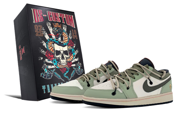 Jordan Air Jordan 1 Low Low-Top Vintage Basketball Shoes Men's Jasper