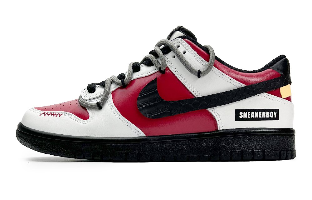 Nike Dunk Candle Light Anti-Slip And Wear-Resistant Lightweight Low-Top Skateboard Shoes Unisex Red