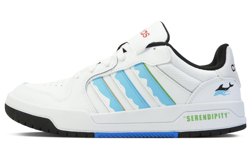 Adidas Neo Entrap Trio Collection Ocean Low-Top Skateboard Shoes Men's Blue White