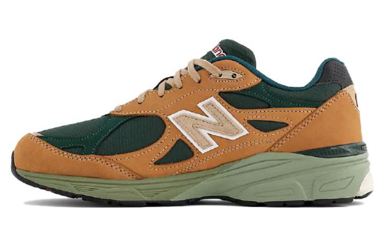 New Balance 990v3 MiUSA Tan Green