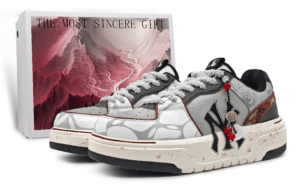 MLB Chunky Liner Low-Top Skateboard Shoes Unisex Gray