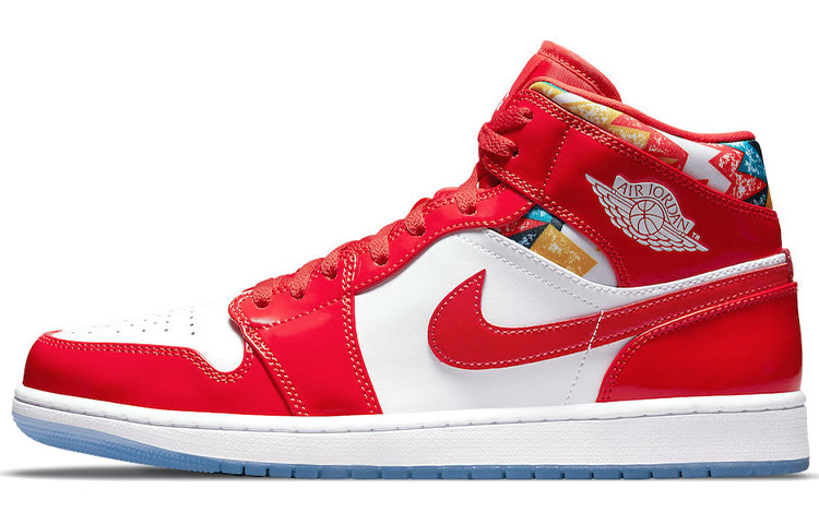 JORDAN 1 Mid Barcelona Sweater Red Patent