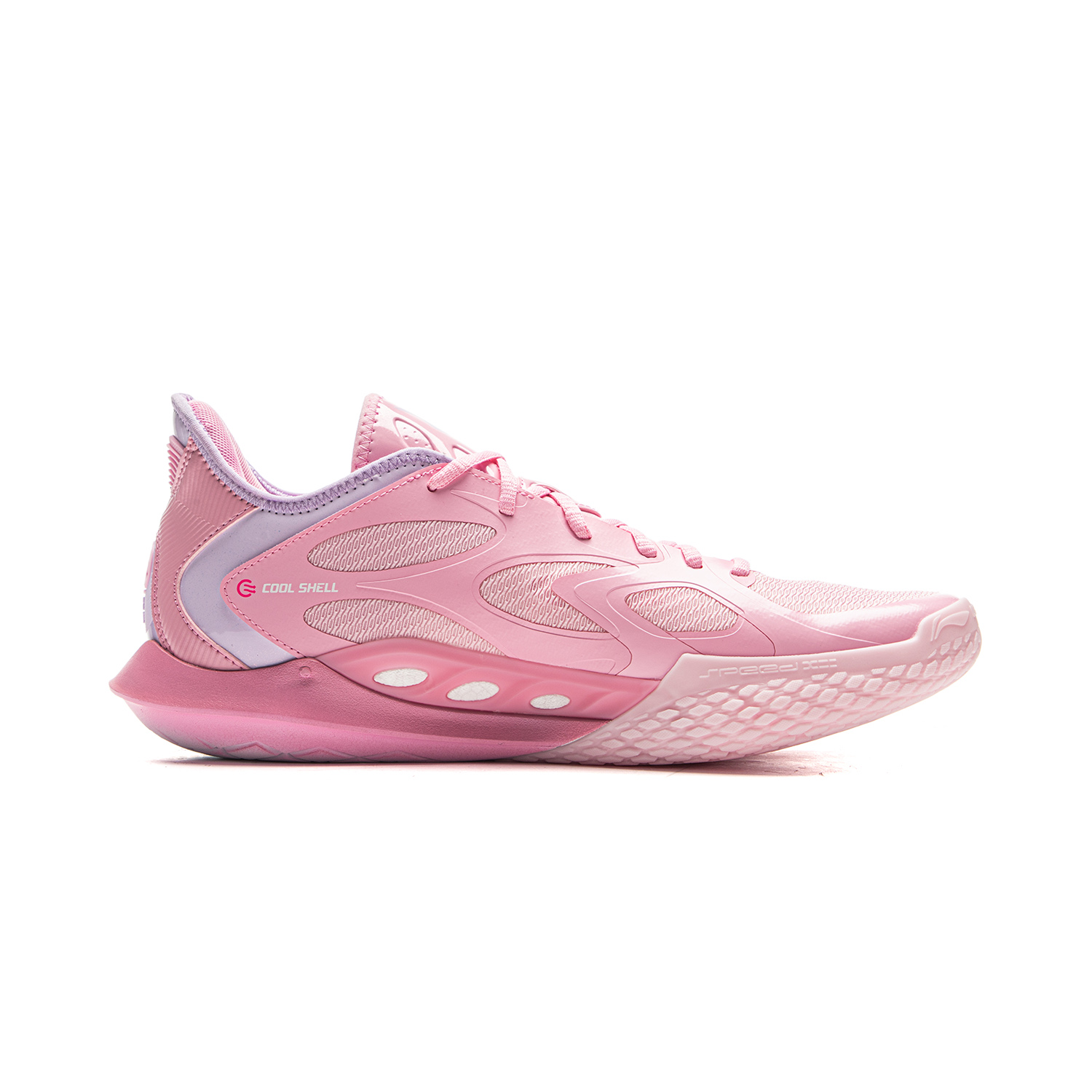 LiNing Speed 12 Cushioning, Wear Resistant Low top Basketball Shoes Men's Pink