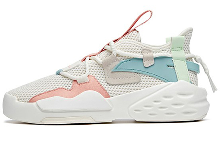 Anta Bastard 6 Slip-Resistant Cushioning Wear-Resistant Low-Top Skateboard Shoes Women's White Pink