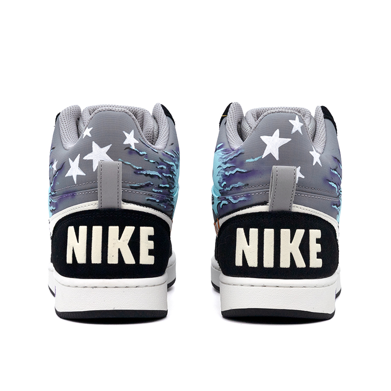 Nike Court Borough Mid-Top Skateboard Shoes Men's Black White Gray купить в интернет-магазине Yoocart с быстрой доставкой по России.