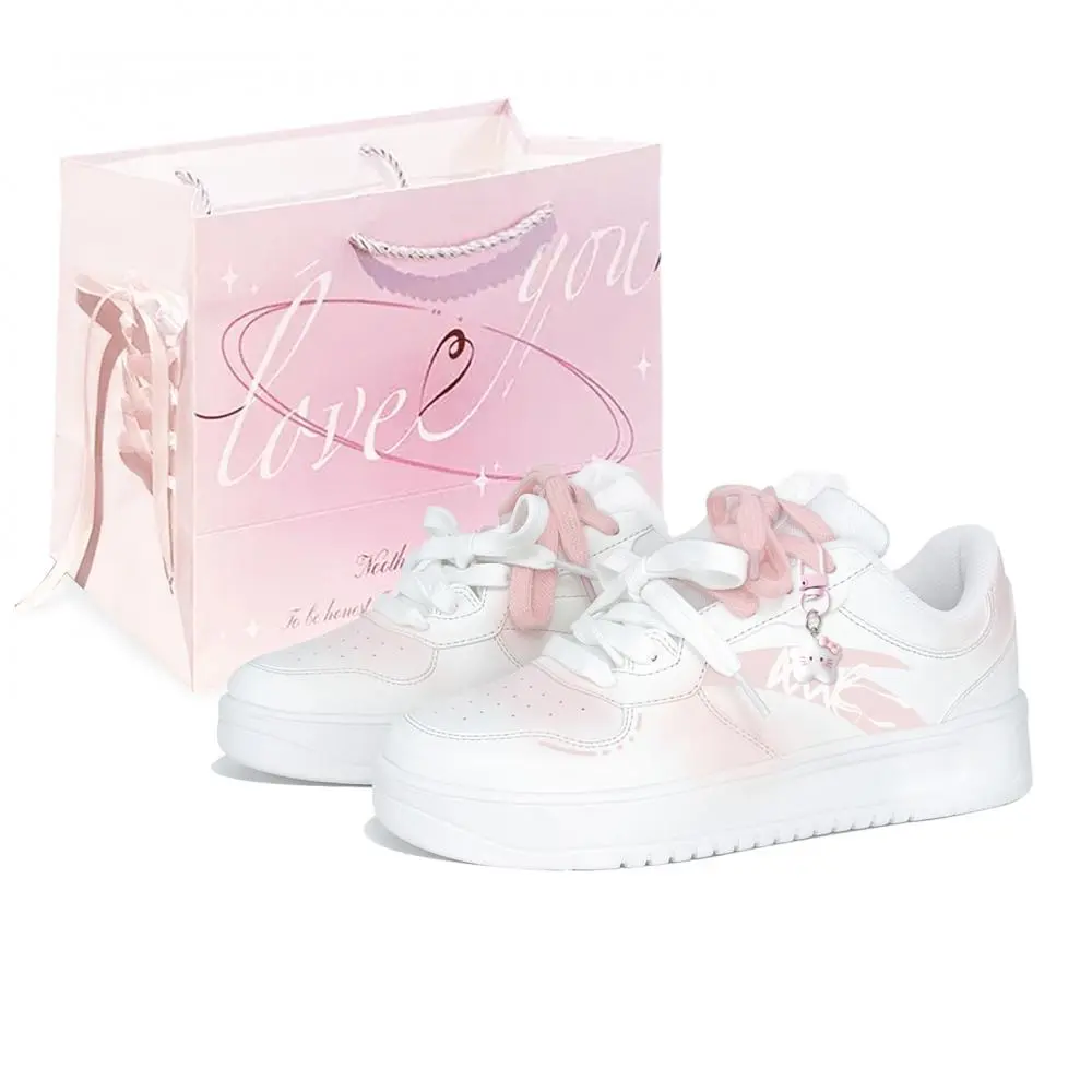 Anta Relaxed Cushioning, Wear Resistant Low top Skateboard Shoes Women's White Pink