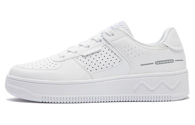 361° Slip-Resistant Breathable Low-Top Skateboard Shoes Women's White