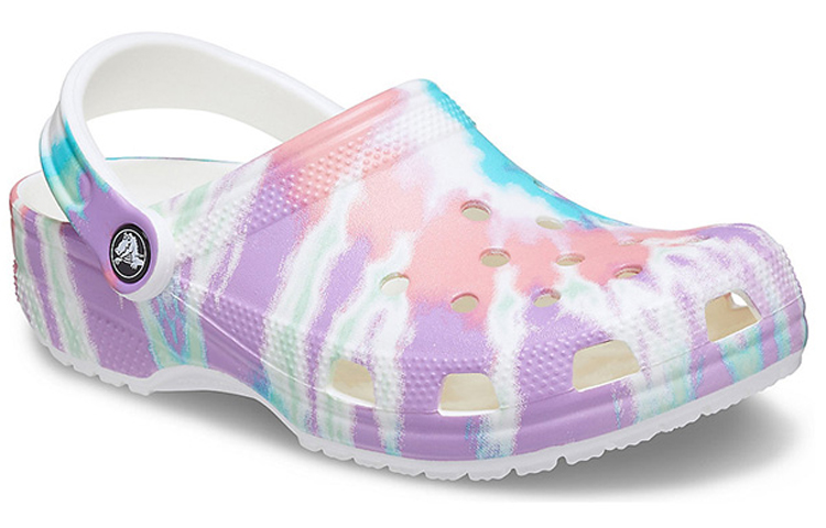 Crocs Classic Clog Pattern Crocs Flat Heel Sports Colorful Blue Sandals купить в интернет-магазине Yoocart с быстрой доставкой по России.