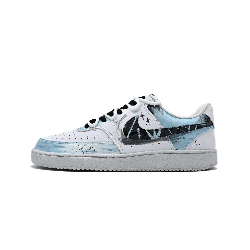 Nike Court Vision Project Dawnbreak Anti Slip Wear Resistant Low Top Skateboard Shoes Men's Light Blue