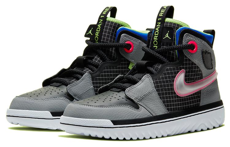 Jordan 1 High React Black Particle Grey купить в интернет-магазине Yoocart с быстрой доставкой по России.