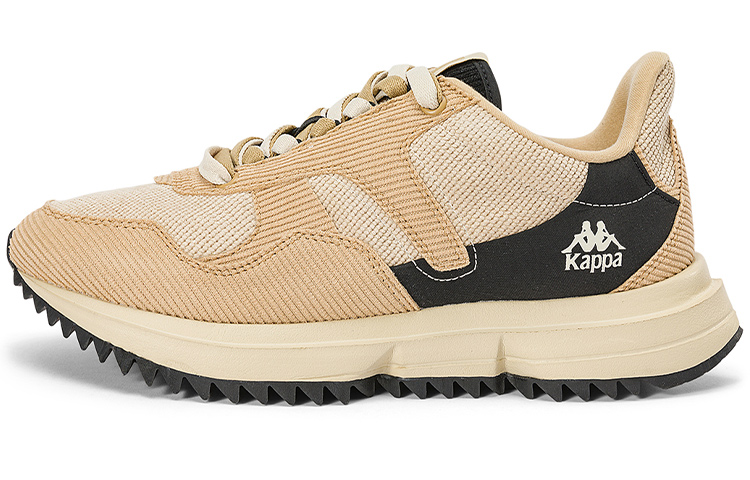 Kappa Slip Resistant, Abrasion Resistant, Lightweight Coverage Low Top Chunky Sneakers Unisex Khaki White