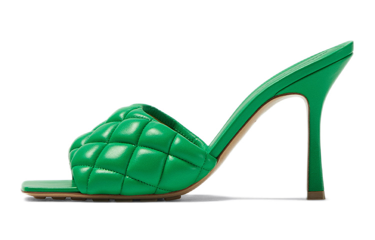 Bottega Veneta Bottega Venetta Padded Sandal Parakeet Women's