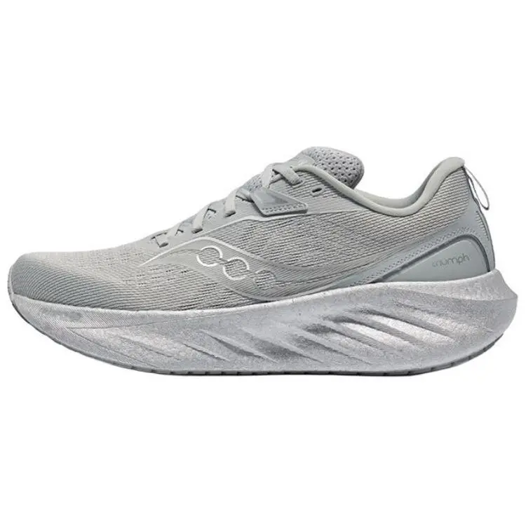 Saucony Slip Resistant, Abrasion Resistant, Breathable Coverage Low top Casual Long Distance Running Shoes Unisex Gray