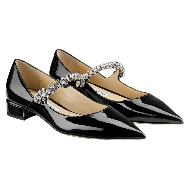 Jimmy Choo Chunky Heel Mary Jane Shoes 2.5cm Women's Black