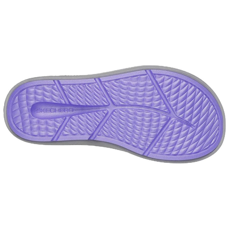 Skechers ON THE GO Odor Resistant Slip Resistant Flip Flops Women's Gray Purple