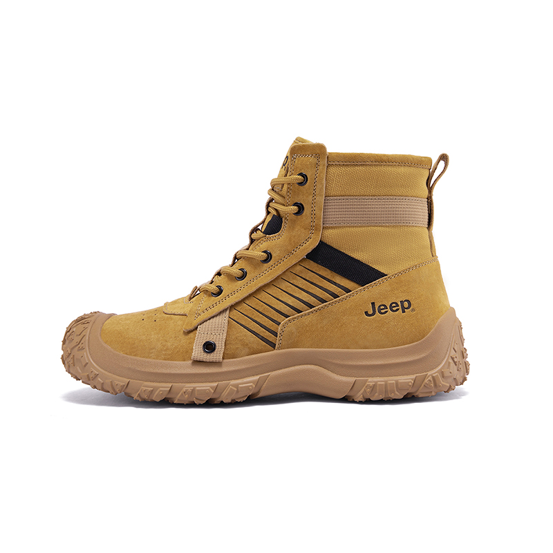 Jeep Crew Outdoor Boots 3.5cm Men's Earth Yellow