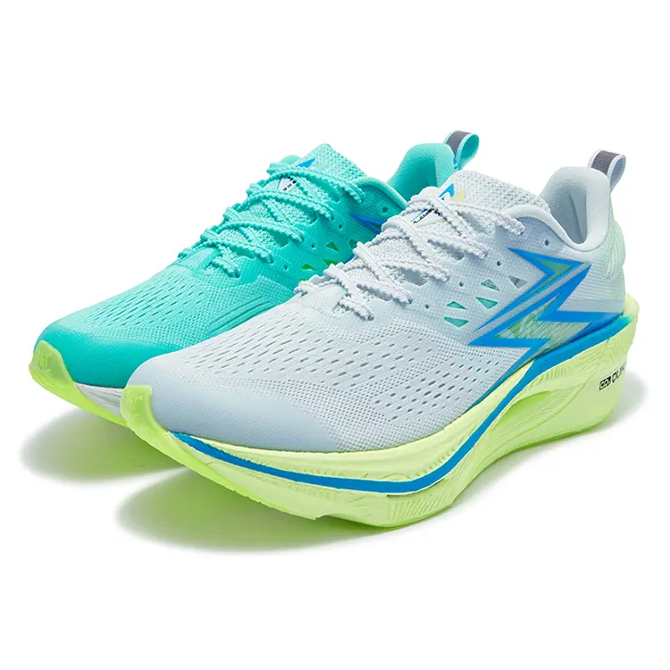361° Flame 3 ET Cushioned Slip Resistant Abrasion Resistant Low Top Training Running Shoes Unisex Blue Cyan Mismatched