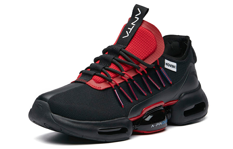 Anta Cushioning Slip Resistant Lightweight Rebound Low Top Casual Shoes Men's Black Red купить в интернет-магазине Yoocart с быстрой доставкой по России.