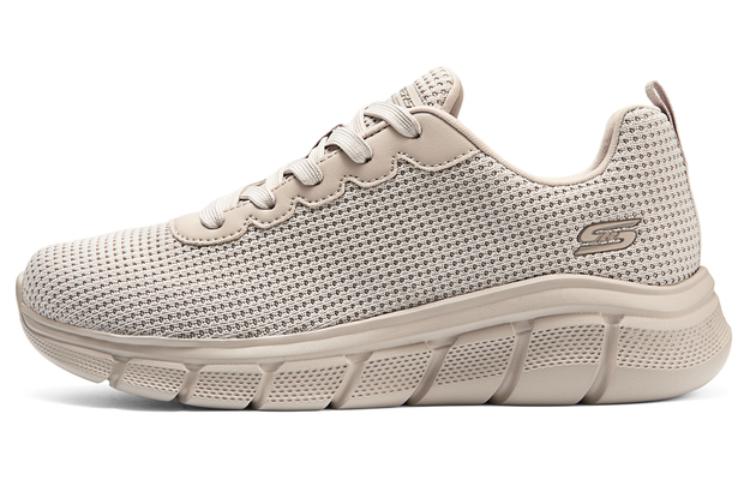Skechers BOBS B FLEX Cushioned Wear-Resistant Breathable Supportive Lightweight Low-Top Casual Shoes Women's Beige