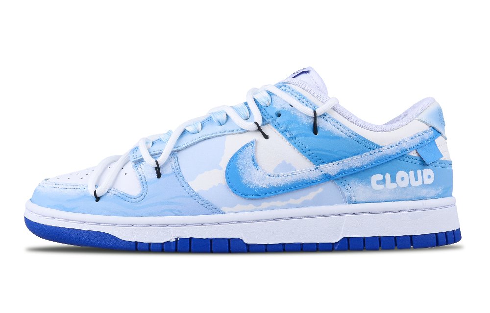 Nike Dunk Low Low-Top Skateboard Shoes Men's Blue