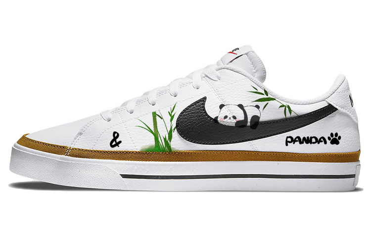 Nike Court Legacy Skateboard Shoes Men Low-Top Black/White
