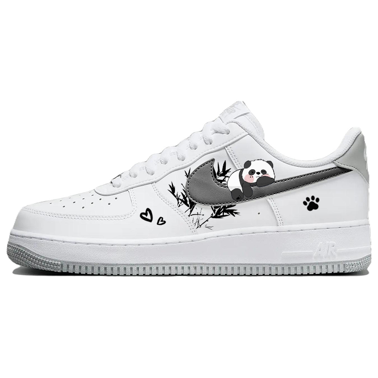 Nike Air Force 1 Skateboard Shoes Men Low-Top Gray White